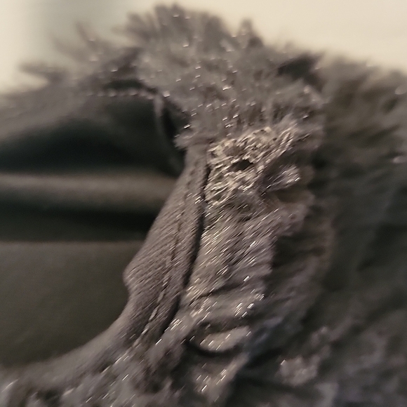 Vest by Belle Du Jour Girls Gray Faux Fur Fuzzy Vest, Size L - Picture 7 of 8